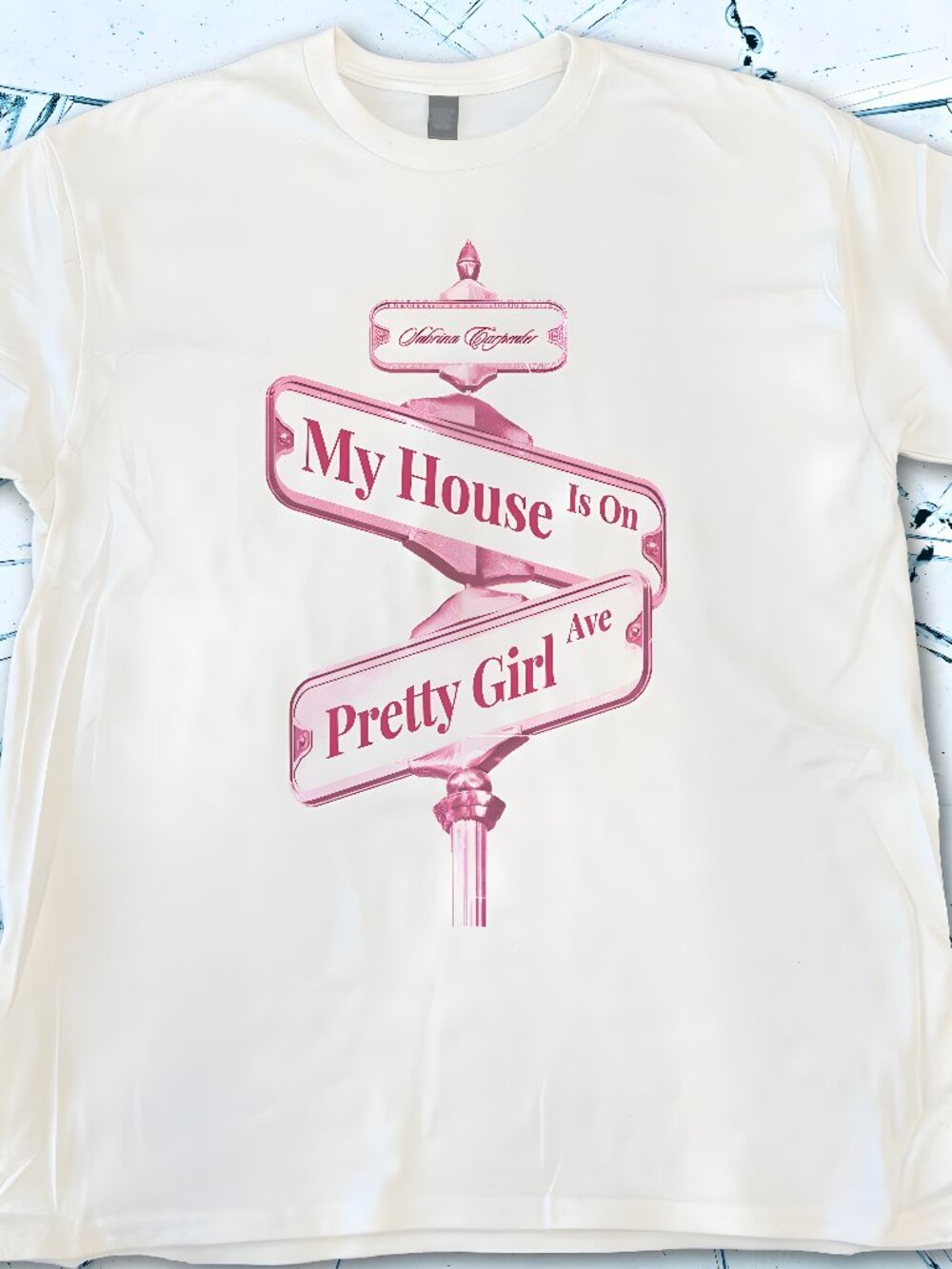 MY HOUSE-INSPIRED TEE White printed t-shirt